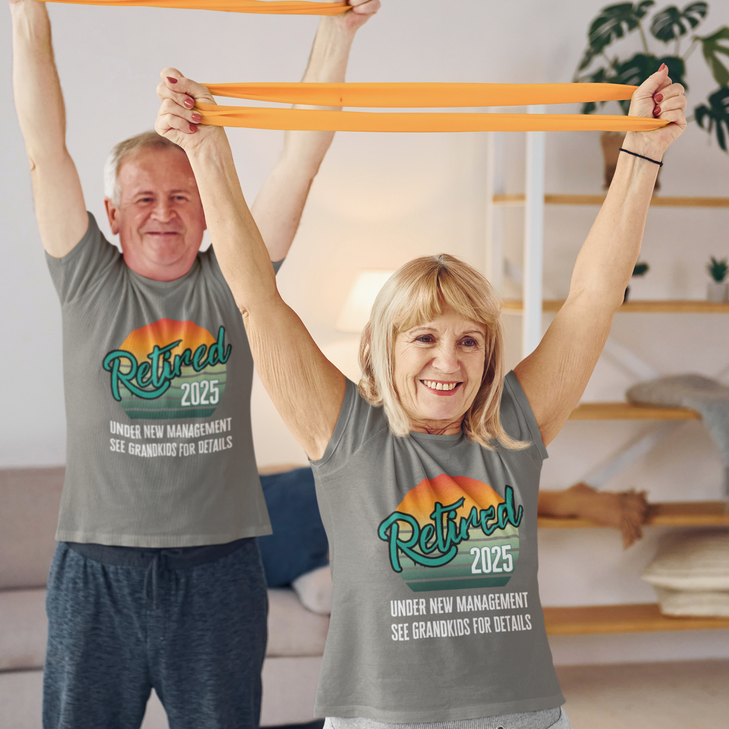 Retired 2025 See Grandkids Striped Sun