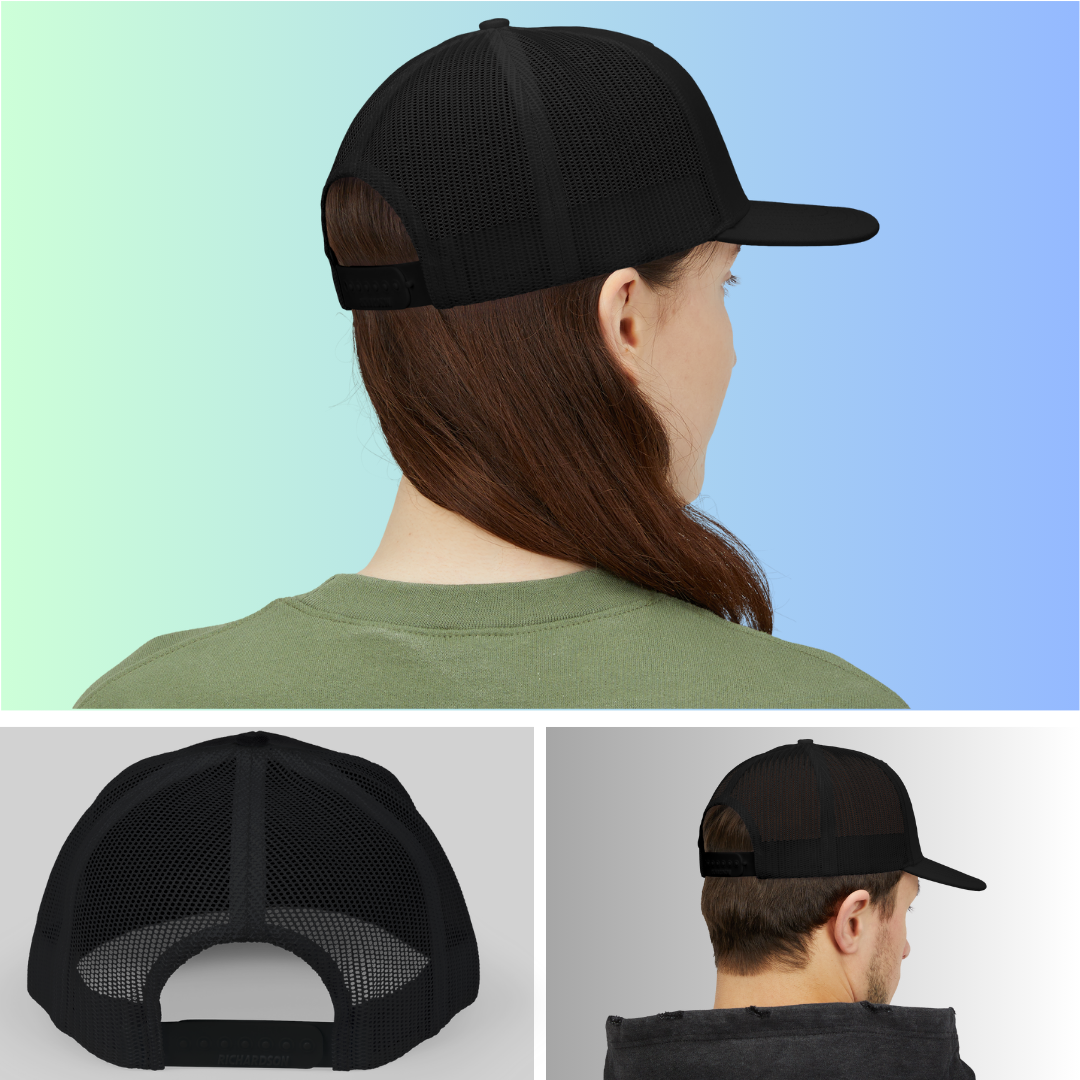 Elderwit Apparel Mascot Logo Embroidery Snapback Cap