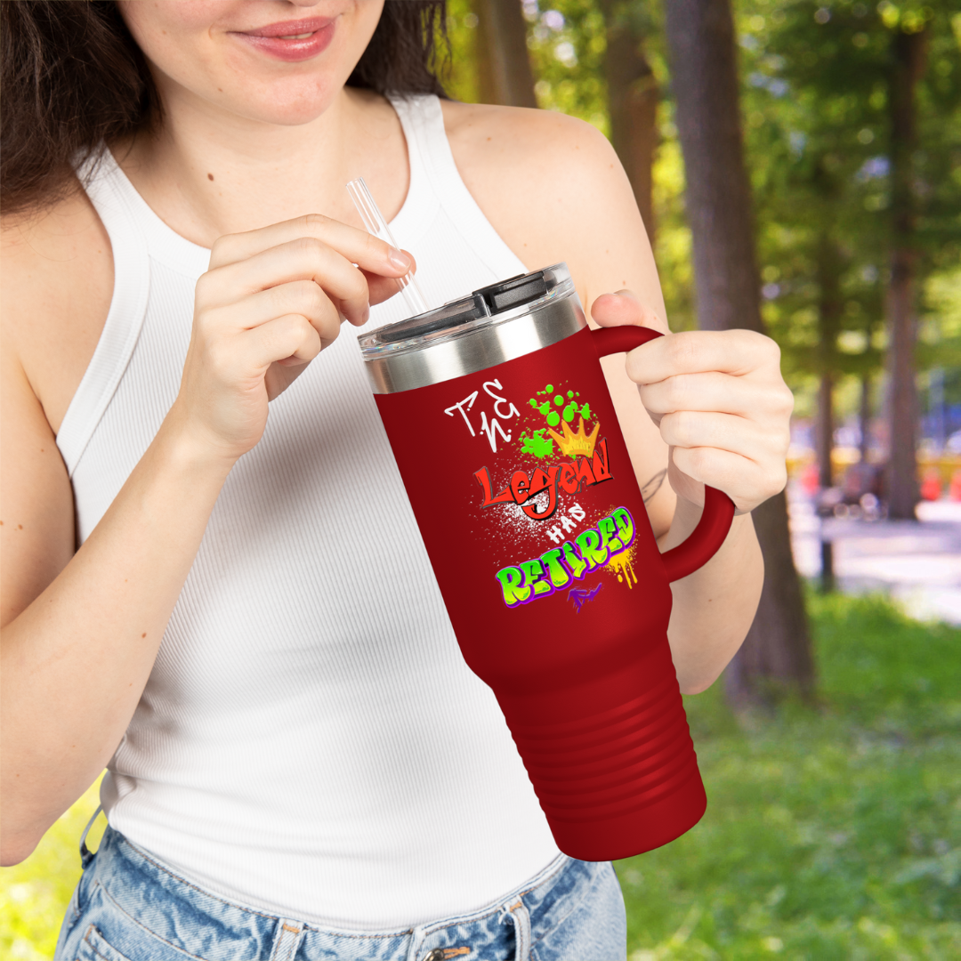 The Legend Has Retired Graffiti Funny Stainless Steel Tumbler