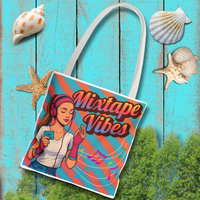 Mixtape Vibes Teen Girl 80s Nostalgic Tote Bag