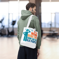 Weird Being Same Age as Old People Headscratcher Tote Bag
