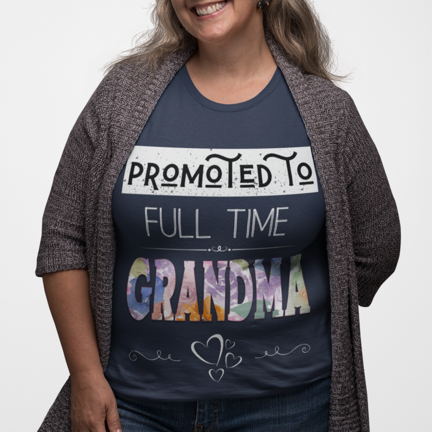 Promoted to Full Time Grandma Floral