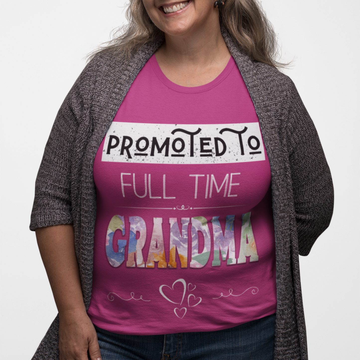 Promoted to Full Time Grandma Floral