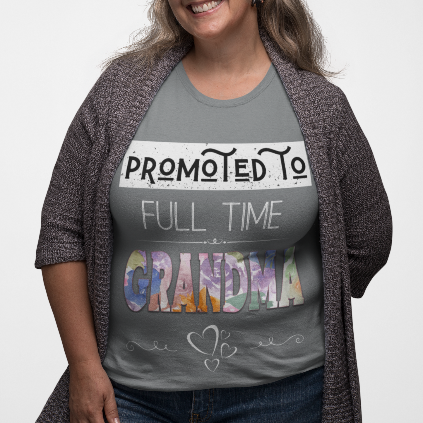 Promoted to Full Time Grandma Floral