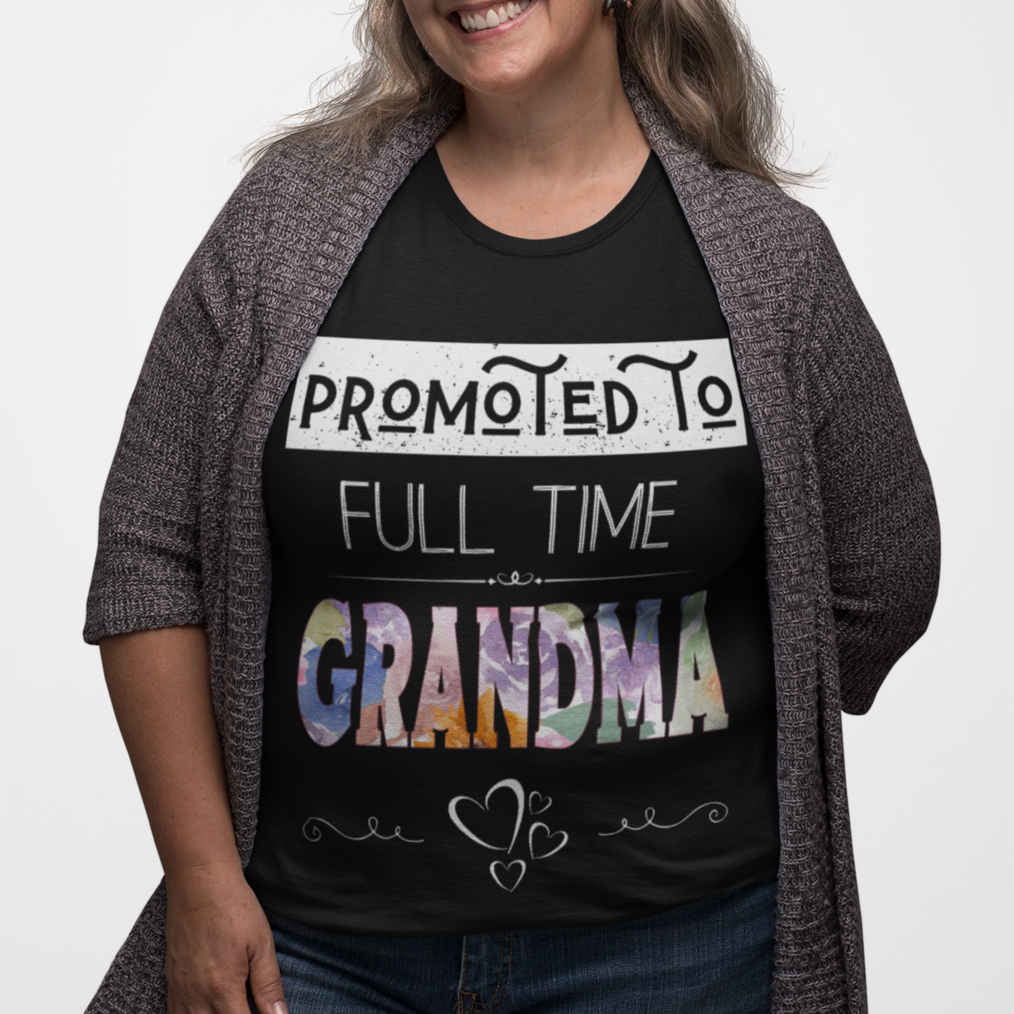 Promoted to Full Time Grandma Floral