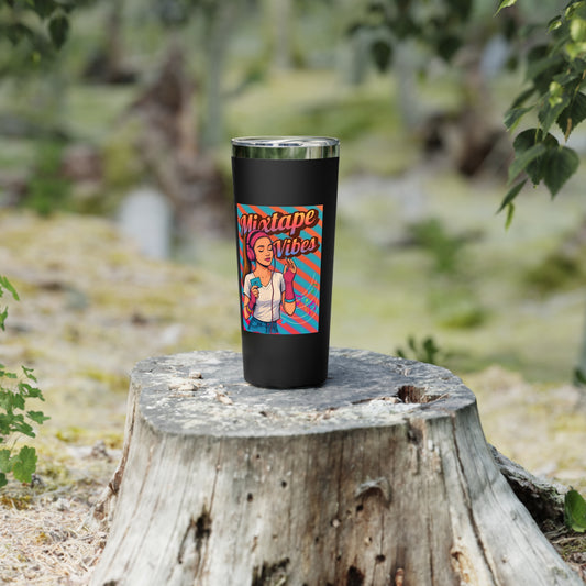 Mixtape Vibes Teen Girl 80s Retro 22 oz Stainless Steel Tumbler