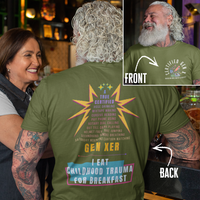 True Certified Gen Xer Raised on Hose Water and Neglect Funny Tee