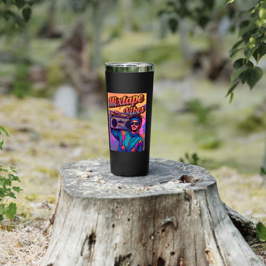 Mixtape Vibes Boom Box 80s Retro 22 oz Stainless Steel Tumbler