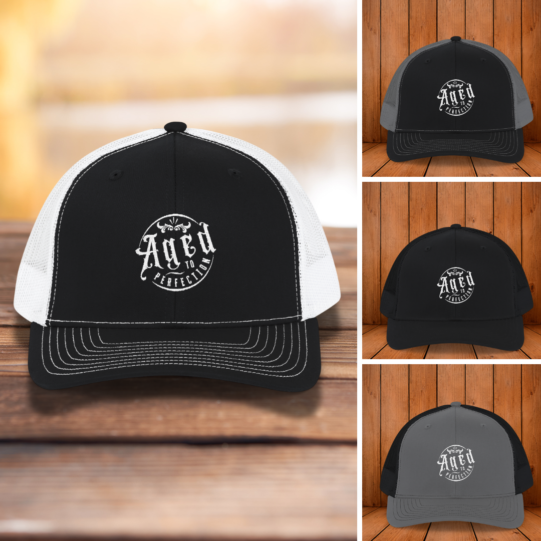 Funny Hat: Aged to Perfection Badge Embroidered Snapback Cap