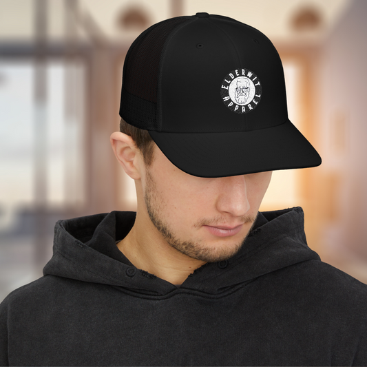Elderwit Apparel Mascot Logo Embroidery Snapback Cap