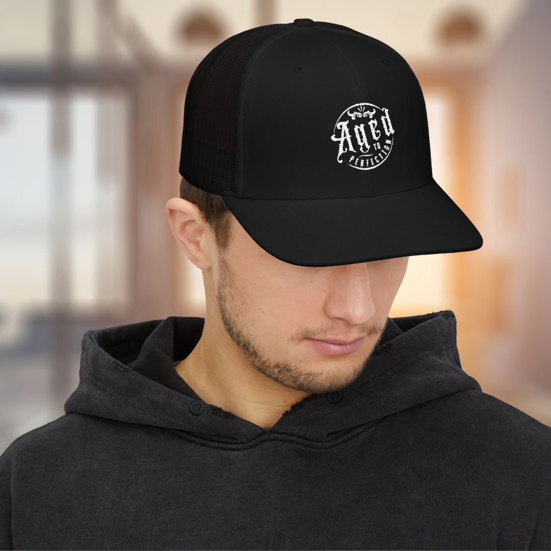 Funny Hat: Aged to Perfection Badge Embroidered Snapback Cap