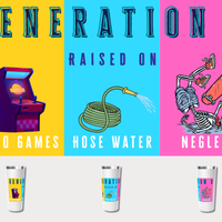 Gen X Raised on Videos Hose Water and Neglect 22 oz Travel Mug
