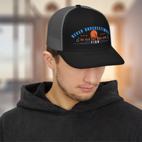 Never Underestimate an Old Guy Who Can Fish Snapback Embroidery Cap