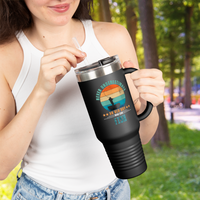 Never Underestimate an Old Guy Who Can Fish Travel Mug